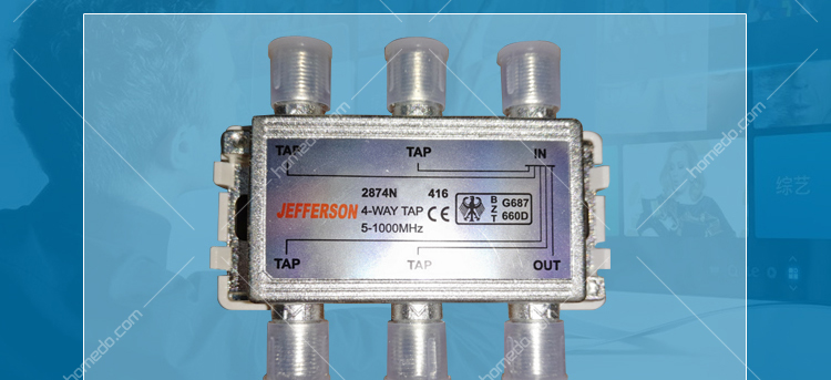 杰和兴 有线电视系统产品 2874n 电视通用信号四分支器